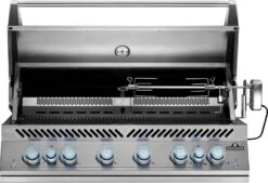 Napoleon 700-Series 44" BIG44 Edelstahl Einbaugrill Inkl. Drehspieß - Modell 2023 -Napoleon Napoleon Einbaugrill BIG44 Rotisserie rechts