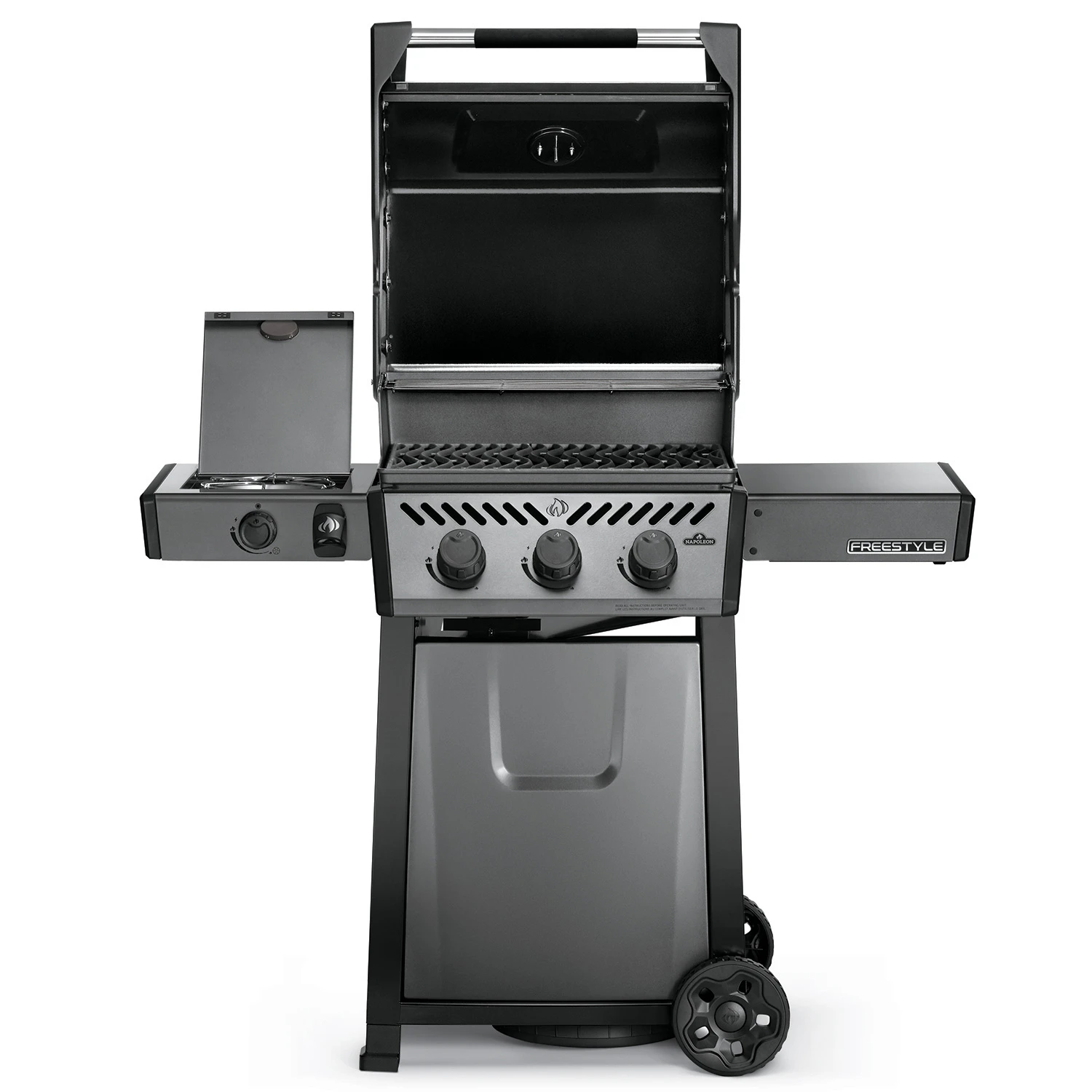 Napoleon Freestyle 365 Gasgrill, Graphit - Mit Seitenbrenner - Modell 2023 - X-DEAL Inkl. Abdeckhaube Und Gussplatte 2 Napoleon Freestyle 365 Gasgrill, Graphit - Mit Seitenbrenner - Modell 2023 - X-DEAL Inkl. Abdeckhaube Und Gussplatte – Bild 2