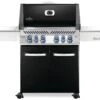 Napoleon Prestige 500 Gasgrill, Schwarz - Mit Safety Glow - X-DEAL Inkl. Grillthermometer, Schneidebrett Und Windschild Für SIZZLE ZONE