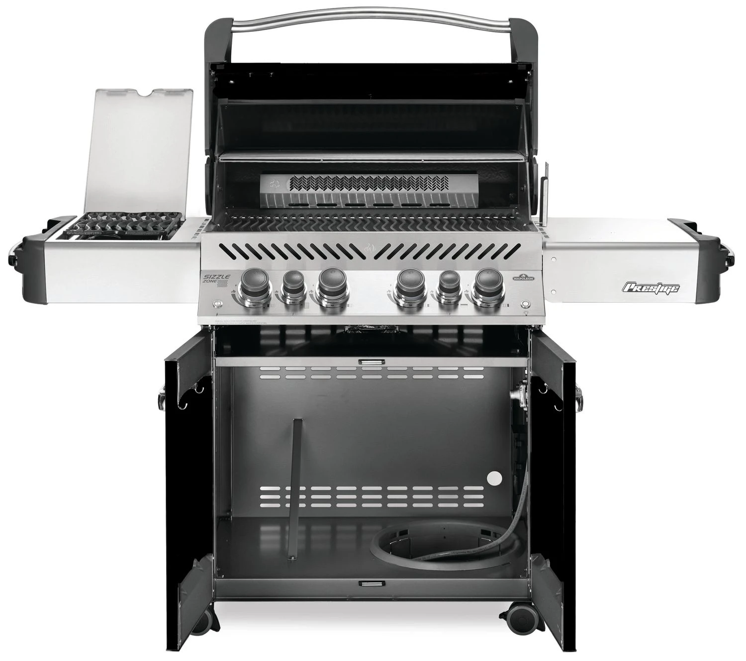 Napoleon Prestige 500 Gasgrill, Schwarz - Mit Safety Glow - X-DEAL Inkl. Grillthermometer, Schneidebrett Und Windschild Für SIZZLE ZONE 3 Napoleon Prestige 500 Gasgrill, Schwarz - Mit Safety Glow - X-DEAL Inkl. Grillthermometer, Schneidebrett Und Windschild Für SIZZLE ZONE – Bild 3