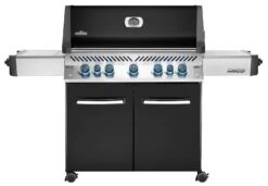 Napoleon Prestige 665 Gasgrill, Schwarz - Mit Safety Glow - Modell 2023 - SMART Deal Inkl. Grillfürst Grill Control