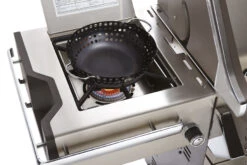 Napoleon Prestige Pro 825-3 Edelstahl Gasgrill Inkl. Drehspieß Und Bodenbeleuchtung + Gratis Napoleon Holzkohlegrill Kugelgrill Ø 57cm -Napoleon Napoleon Prestige Pro 825 Seitenbrenner Gemuesekorb 2