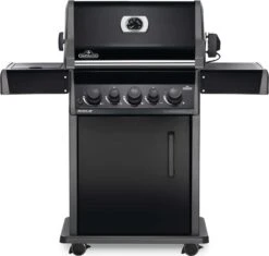 Napoleon Rogue 425 Gasgrill - All Black - Mit Seitenbrenner - Hero Modell 2023 Mit Heckbrenner Inkl. Drehspieß, Abdeckhaube Und Grillplatte