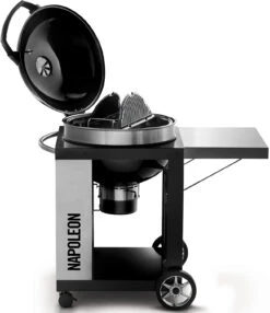 Napoleon Holzkohlegrill Kugelgrill Ø 57cm Im Rollwagen Mit Gussrost Und Deckelscharnier PRO22K-Cart-2 -Napoleon napoleon grillwagen deckel PRO22K CART 2